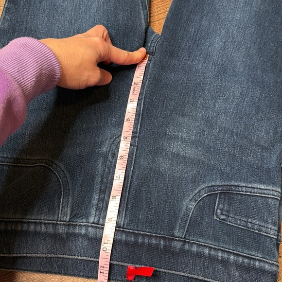 Spanx dark faded washed blue skinny jeans size small - Picture 11 of 12